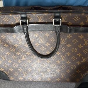 Luxury Brown Monogram Men's Bag - laptop briefcase soft